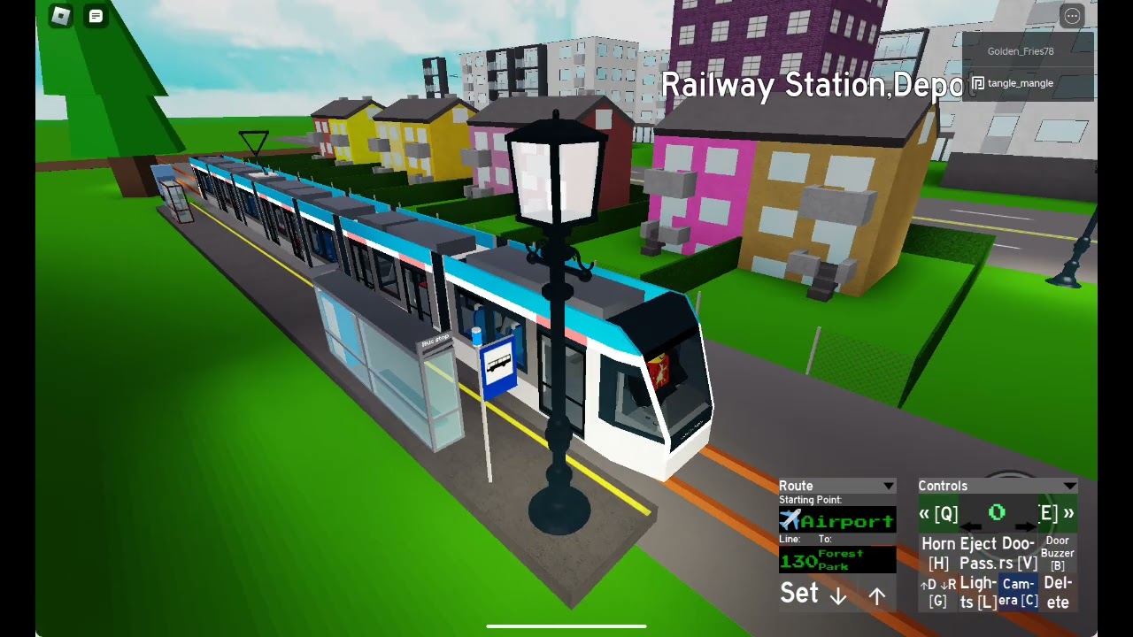 full Journey on the alstom citadis Brookhaven tram railway station back to downtown