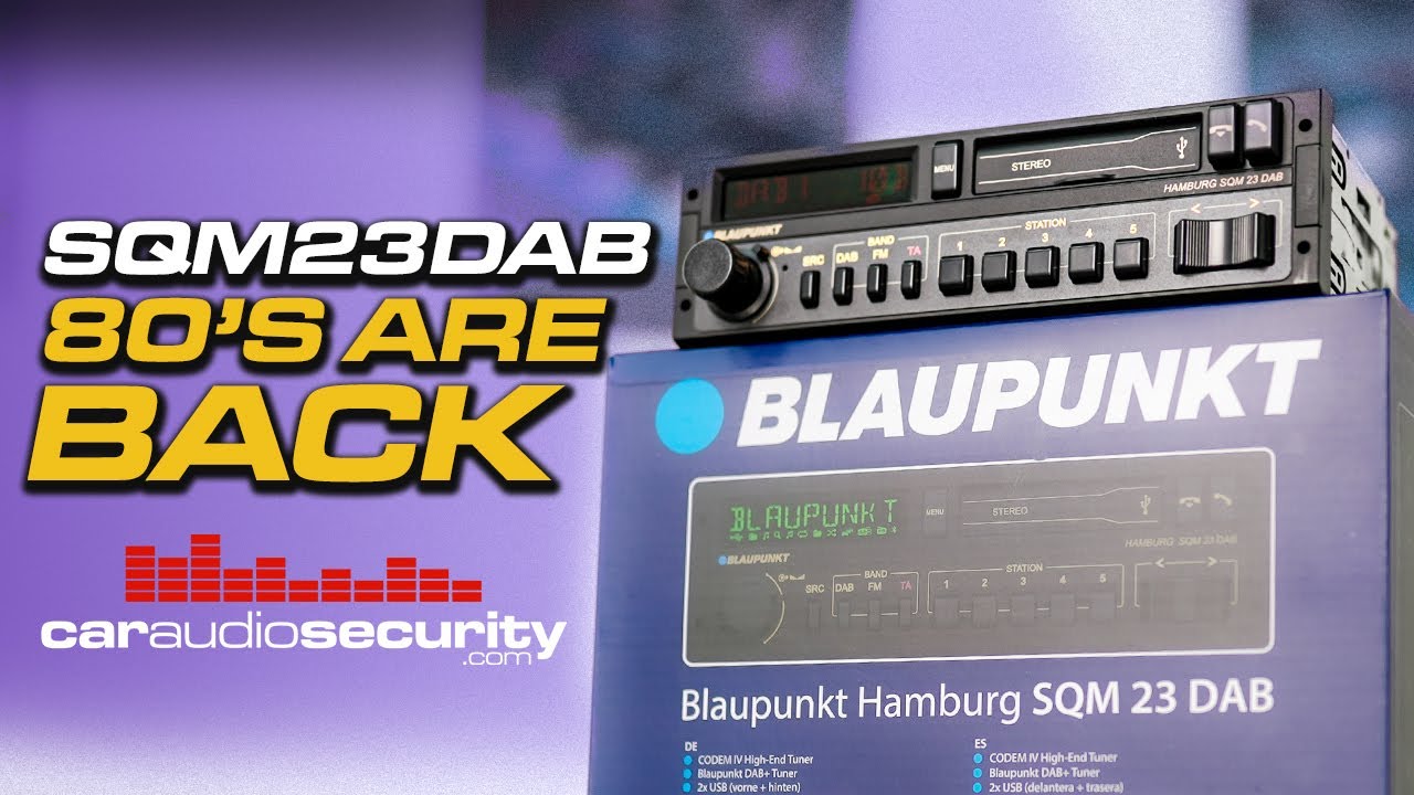 Автомобильная стереосистема Blaupunkt Hamburg SQM 23 DAB Retro с Bluetooth — ИДЕАЛЬНО ПОДХОДИТ дл...