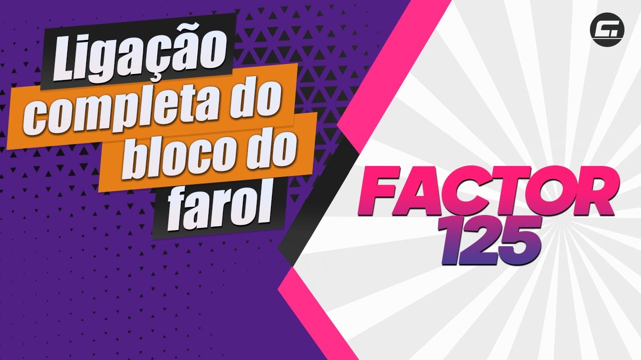 Como ligar fia&ccedil;&atilde;o original do farol | YBR factor 125 2009/2016