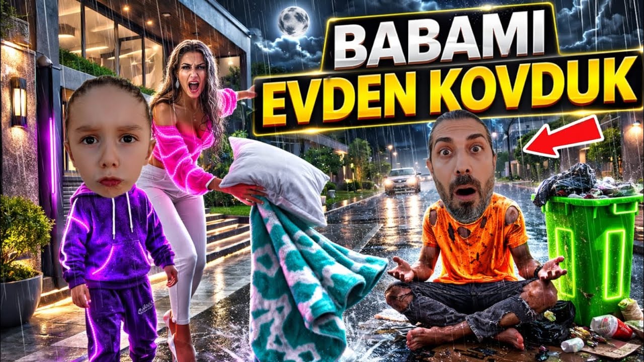 BABAMI EVDEN KOVDUK.ALİ NECATİ GECE SOĞUKTA BABAN SOKAKTA KALDI#alinecati 