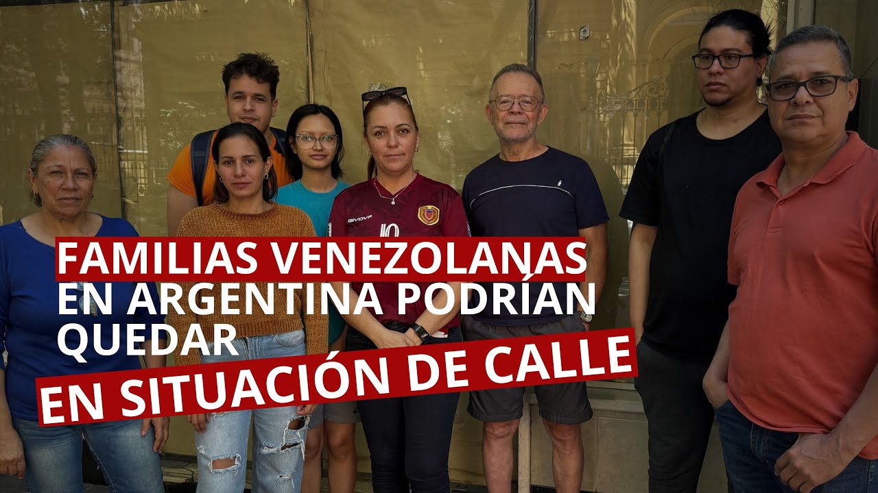 Familias venezolana en Argentina podrían quedar en situación de calle