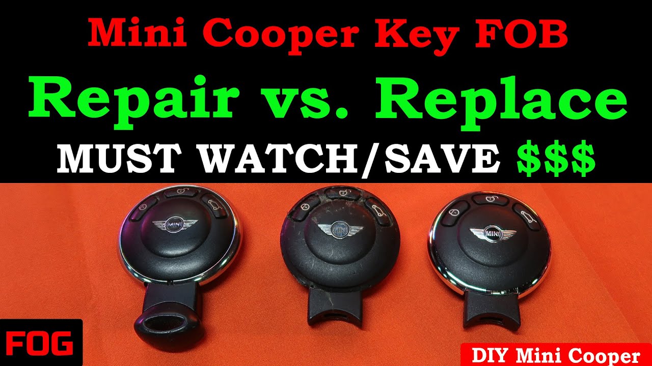 Брелок для ключей Mini Cooper (ремонт или замена) ОБЯЗАТЕЛЬНО К ПРОСМОТРУ!