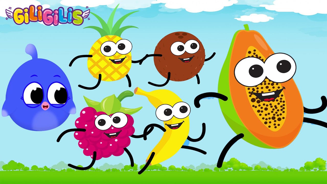 🍎🍌 Tasty Fruits Song for Kids & More | Giligilis Nursery Rhymes 🎶 Fun Cartoon Songs 🌈✨