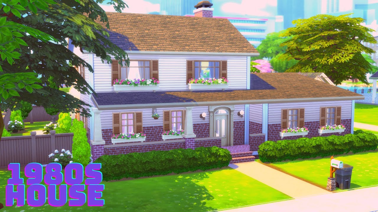 1980's HOUSE // THE SIMS 4: SPEED BUILD