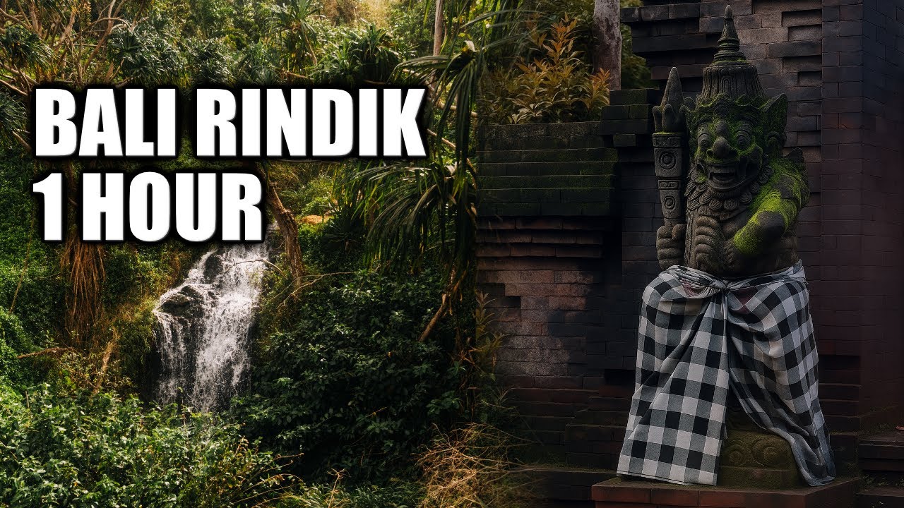 Bali Rindik Bamboo Music (With Waterfall) [1 Hour]