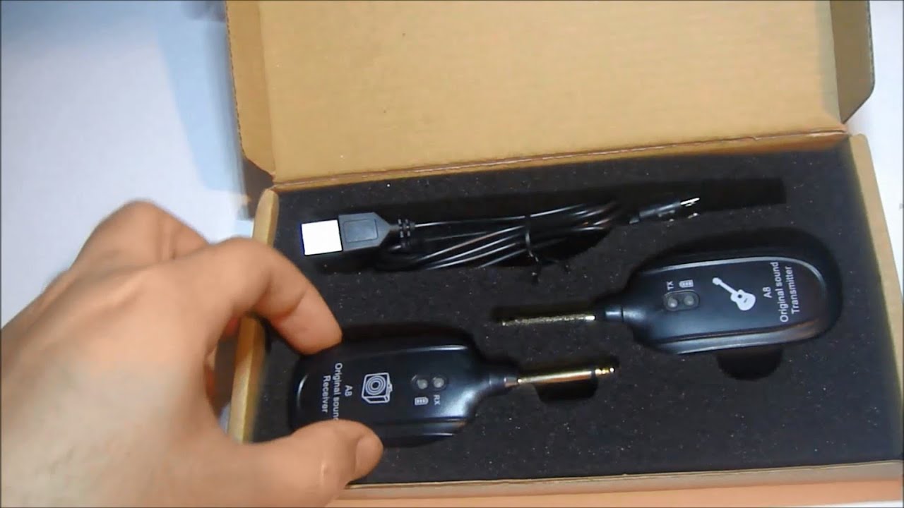 Sistema inalámbrico A8 UHF análisis rápido  (Guitarra, violín, voz ,harmonica)