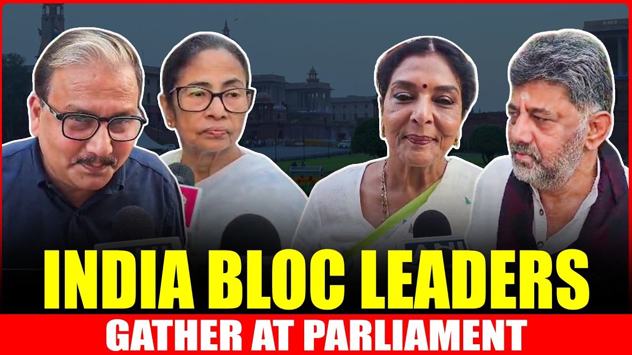 LIVE: INDIA Bloc Leaders Arrive at Parliament to Protest & Submit Memorandum to President Murmu