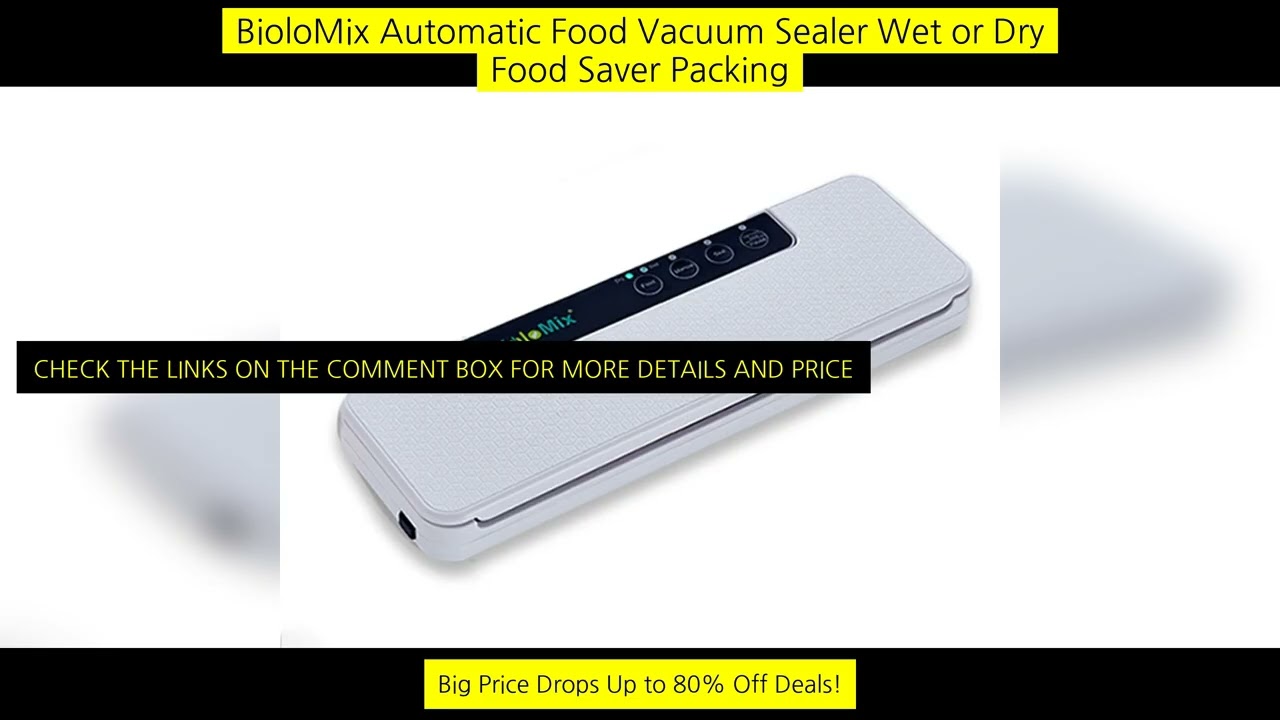 Biolomix Automatic Food Vacuum Sealer Wet Or Dry Food Saver Packing Machine