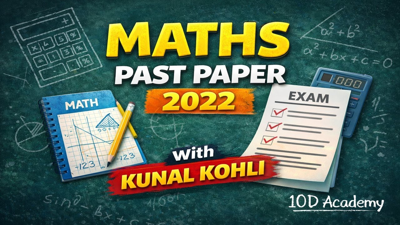 CBSE Maths 2022 Past Paper Solved with Kunal Kohli