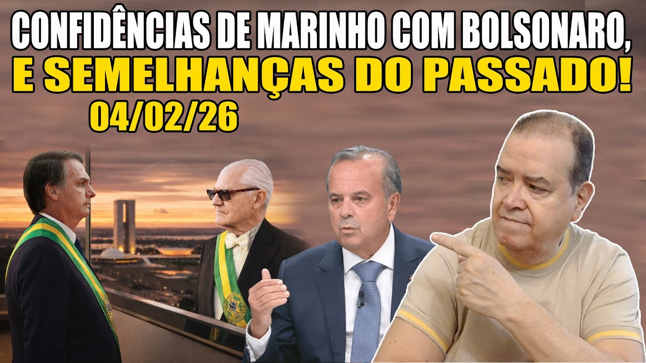 CONFIDÊNCIAS DE MARINHO COM BOLSONARO, E SEMELHANÇAS DO PASSADO!