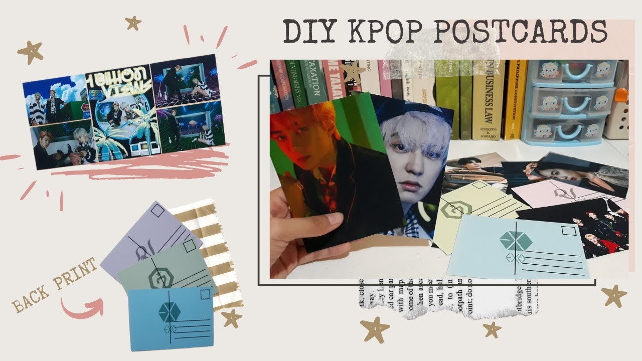 DIY KPOP Postcards