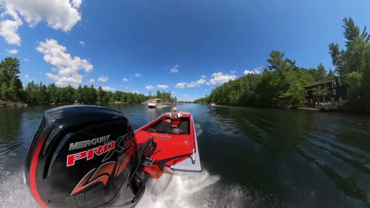 Ripping up Kasshabog Lake on Canada Day