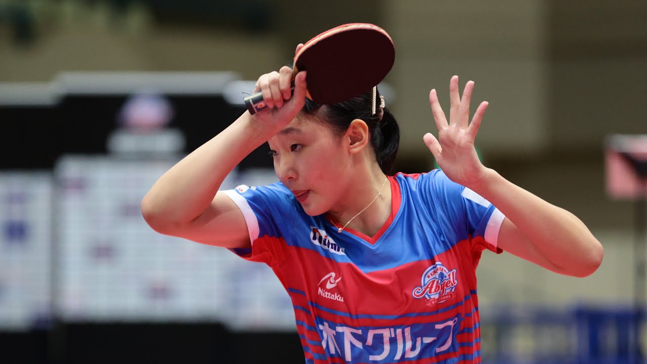 張本美和vs出澤杏佳 T FINAL GAME 1st Game 木下アビエル神奈川vs九州アスティーダ Miwa Harimoto vs Kyoka Idesawa【卓球 Tリーグ公式】