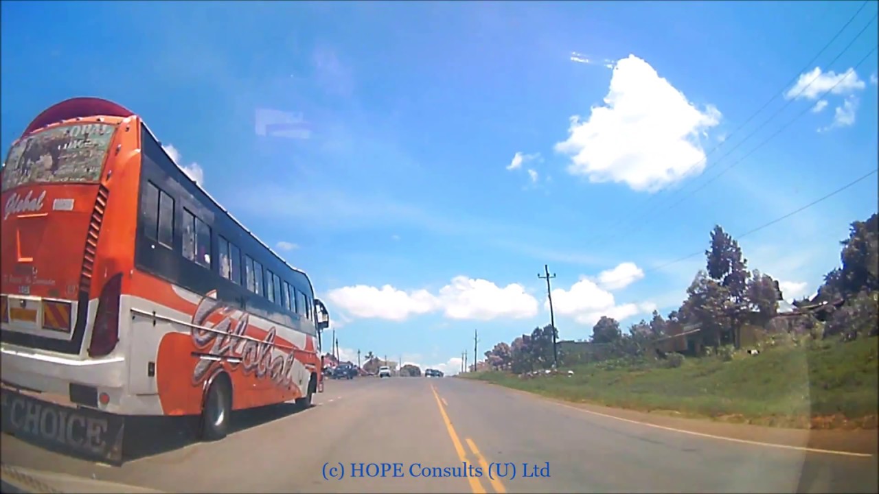 Drive from Uganda Equator at Kayabwe to Entebbe Expressway Busega Road Toll Station