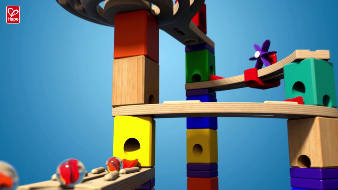 #HAPETOYS Quadrilla Marble Run