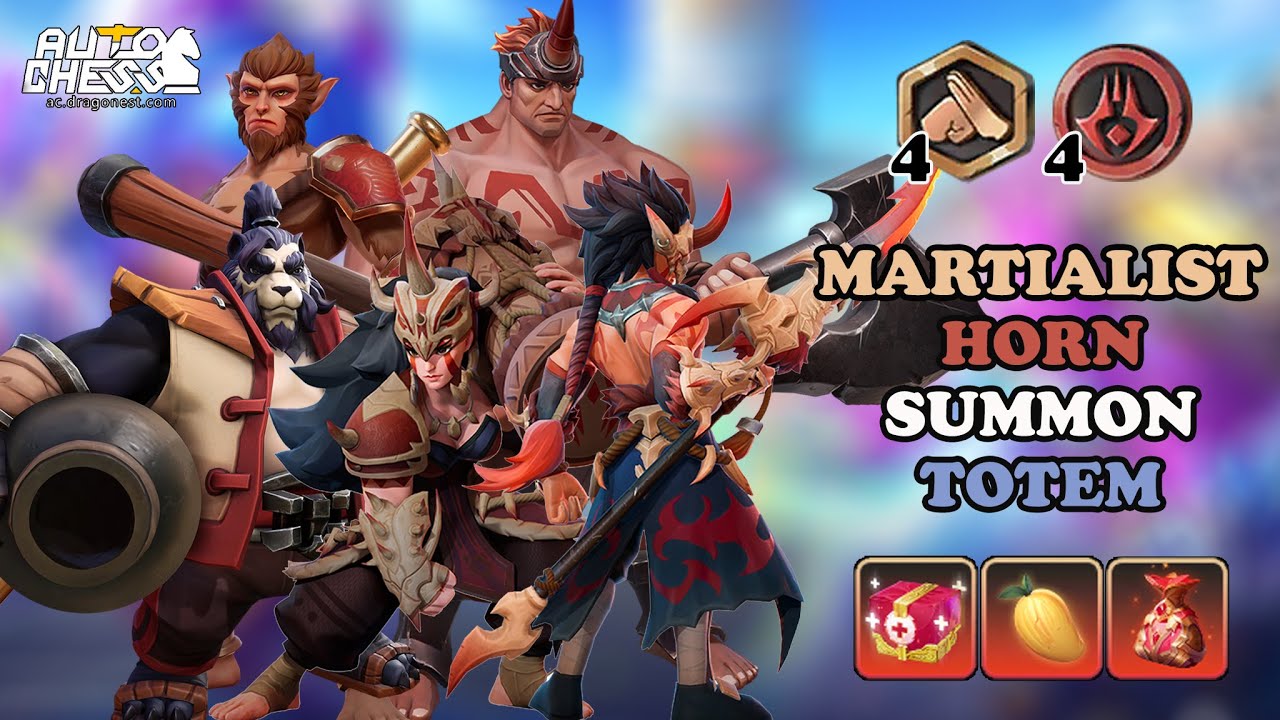 I GOT KHAN ON EARLY GAME ?? - LET'S PLAY 4 MARTIALIST 4 HORN • AUTO CHESS