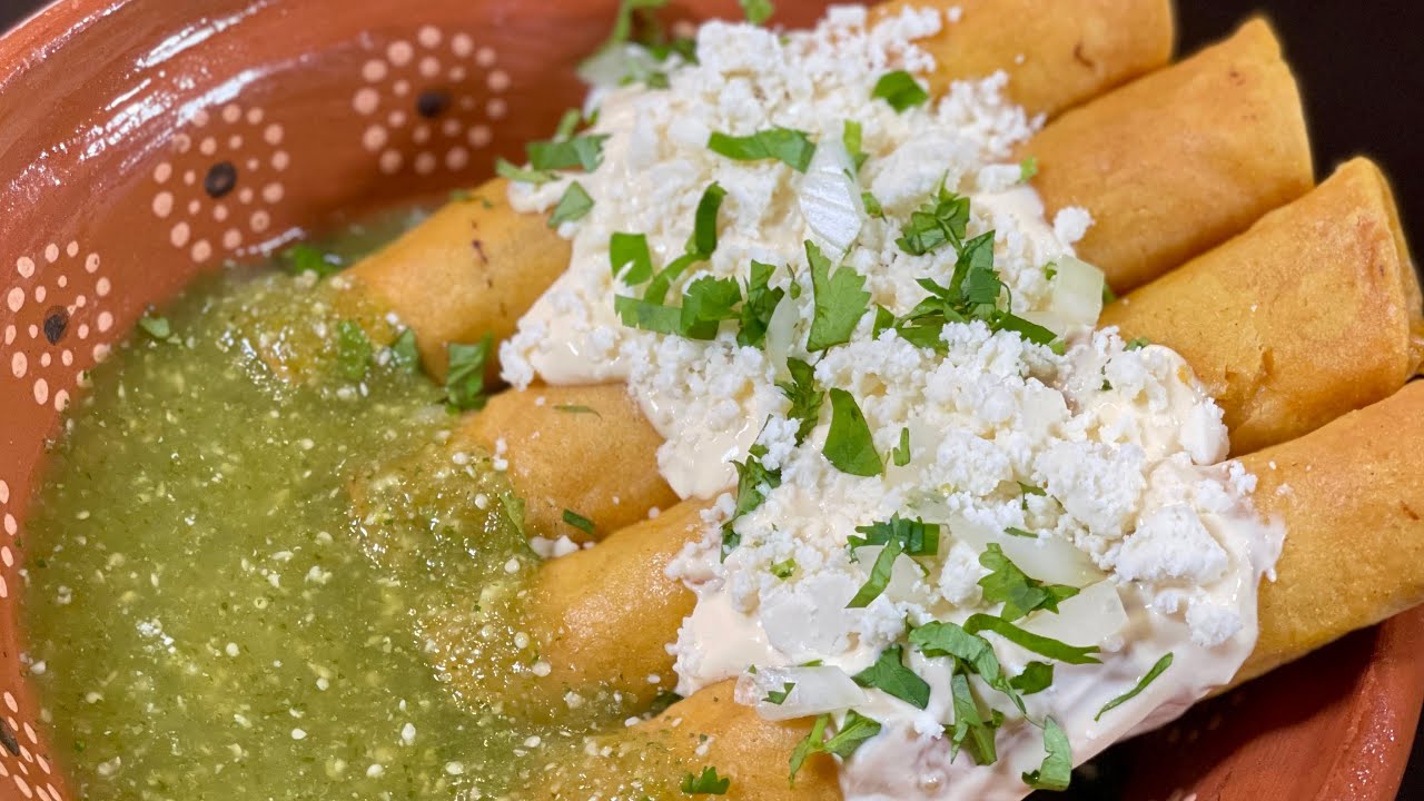 DE LOS TACOS DORADOS MAS RICOS QUE PROBARAS / TRUCO PARA DORAR LOS TACOS SIN PALILLO / TAQUITOS