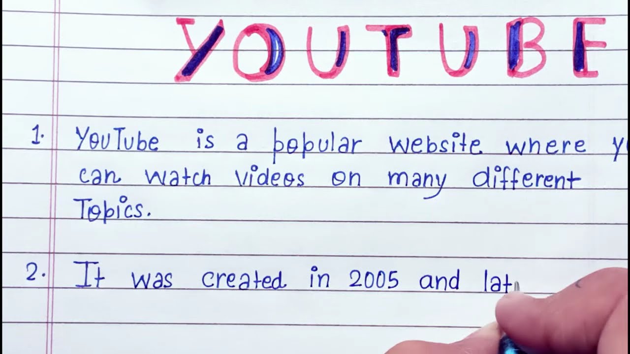 10 lines on Youtube in English|Essay on Youtube in English|Essay on Youtube 10 lines in English
