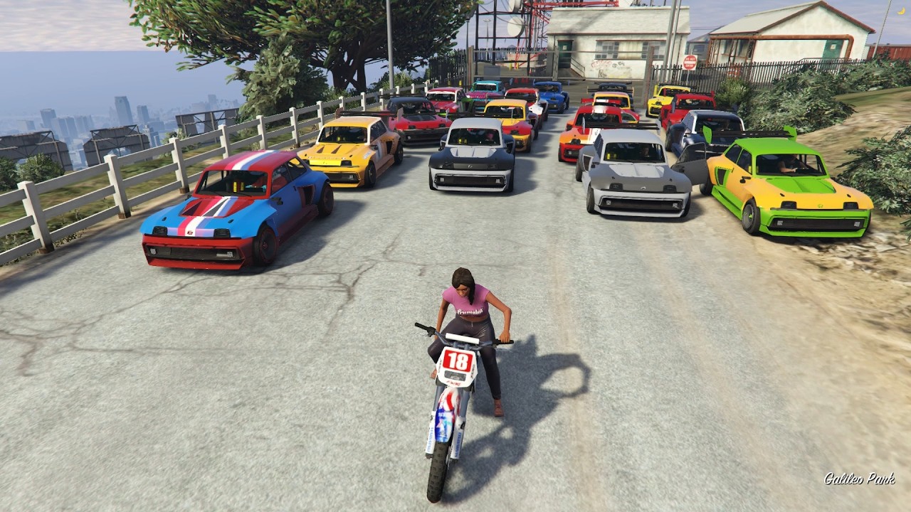 Bláznívá Jízda po Dálnici | GTA 5 | Rally | Dálnice | Los Santos | Motorka Sanchez