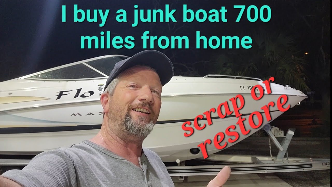I buy a junk boat to restore 700 miles from home,Maxum bow rider,scrap or fix? ‎@Vassmotorsports 