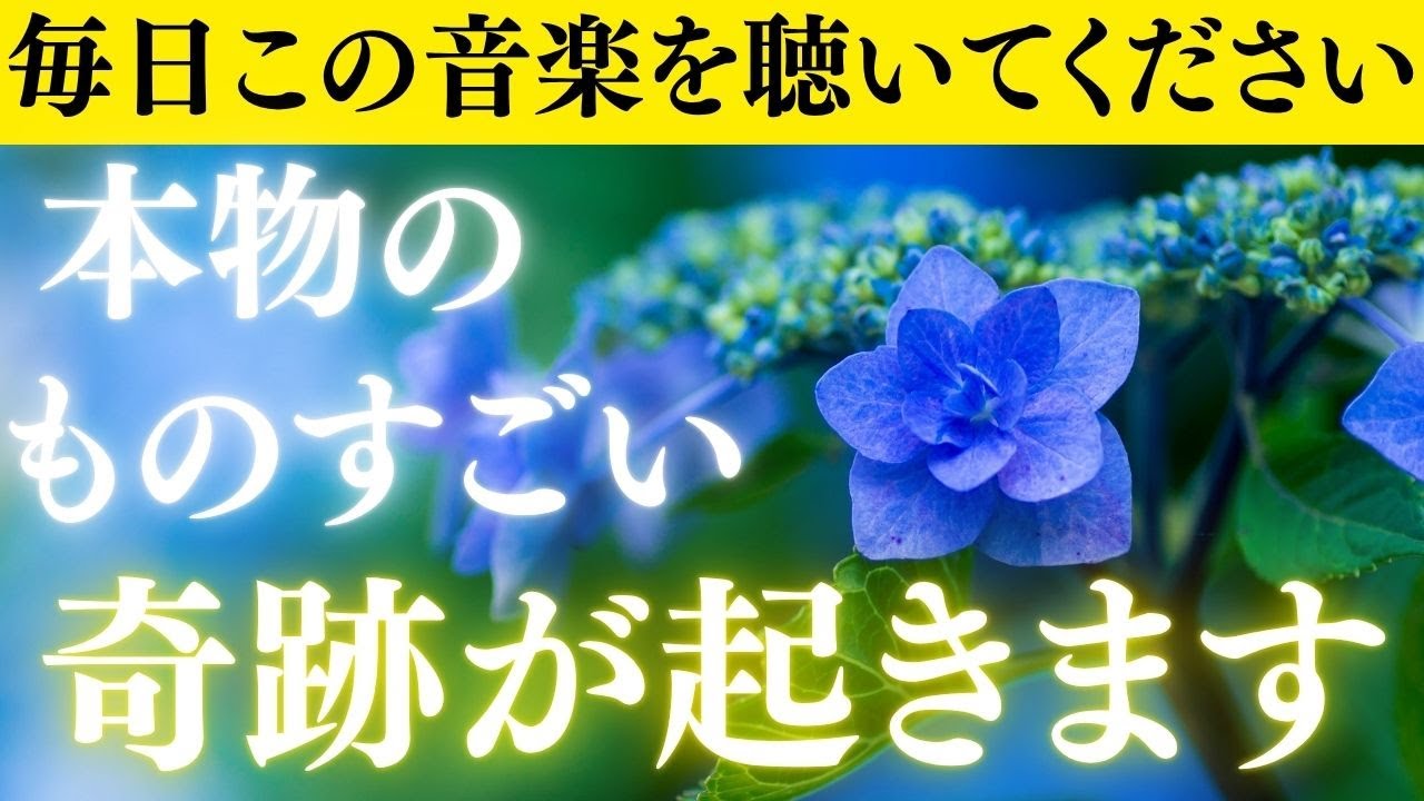 【今、奇跡が動き出す】聴くたびに幸運の流れが加速します。脱皮し、あなたは新しい世界へ進みます。