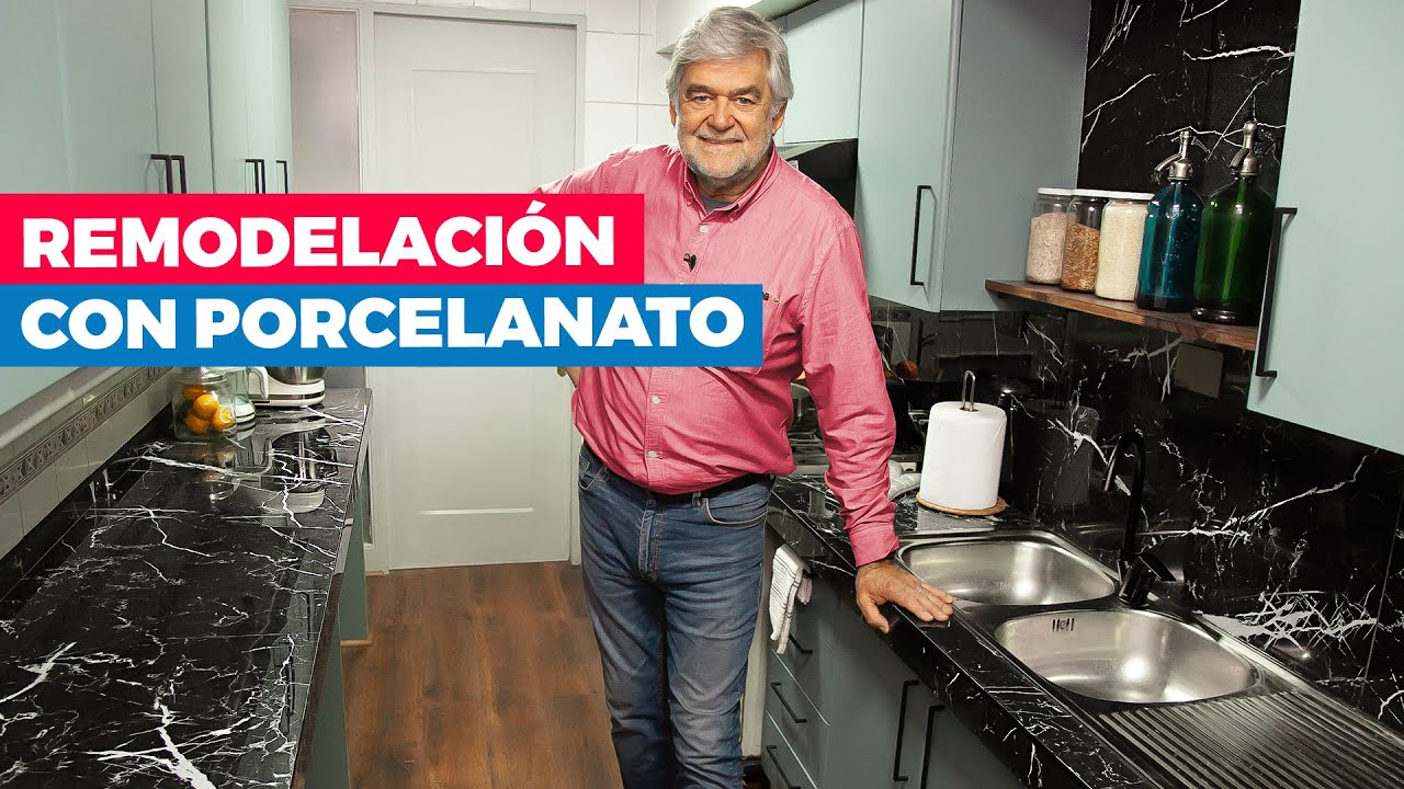Cómo instalar porcelanato en un mesón de cocina