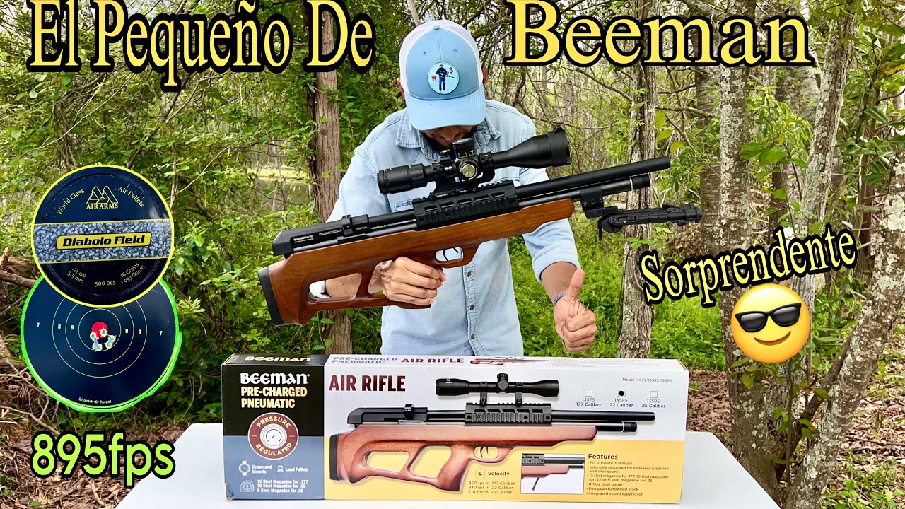 Beeman Under Lever .22 PCP Regulado Pequeño Pero Con Buen Alcance(Unboxing & Review #pcpairrifle