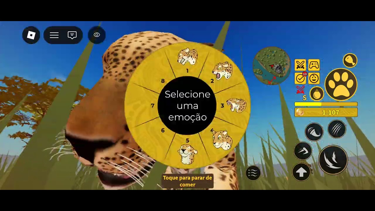 Jogando de leopardo no Savannah life 