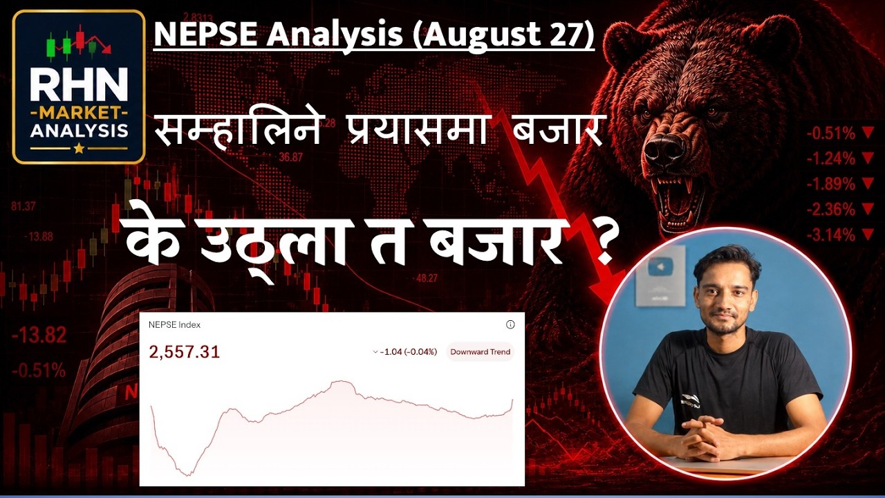 Nepse Update | August 27 | Stock Market Analysis by Ram Hari Nepal