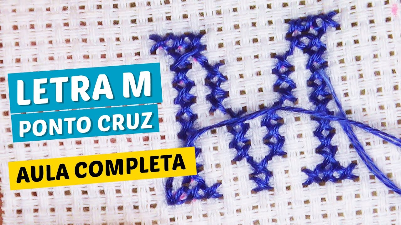 Letra M - Alfabeto pequenino ponto cruz - Wagner Reis