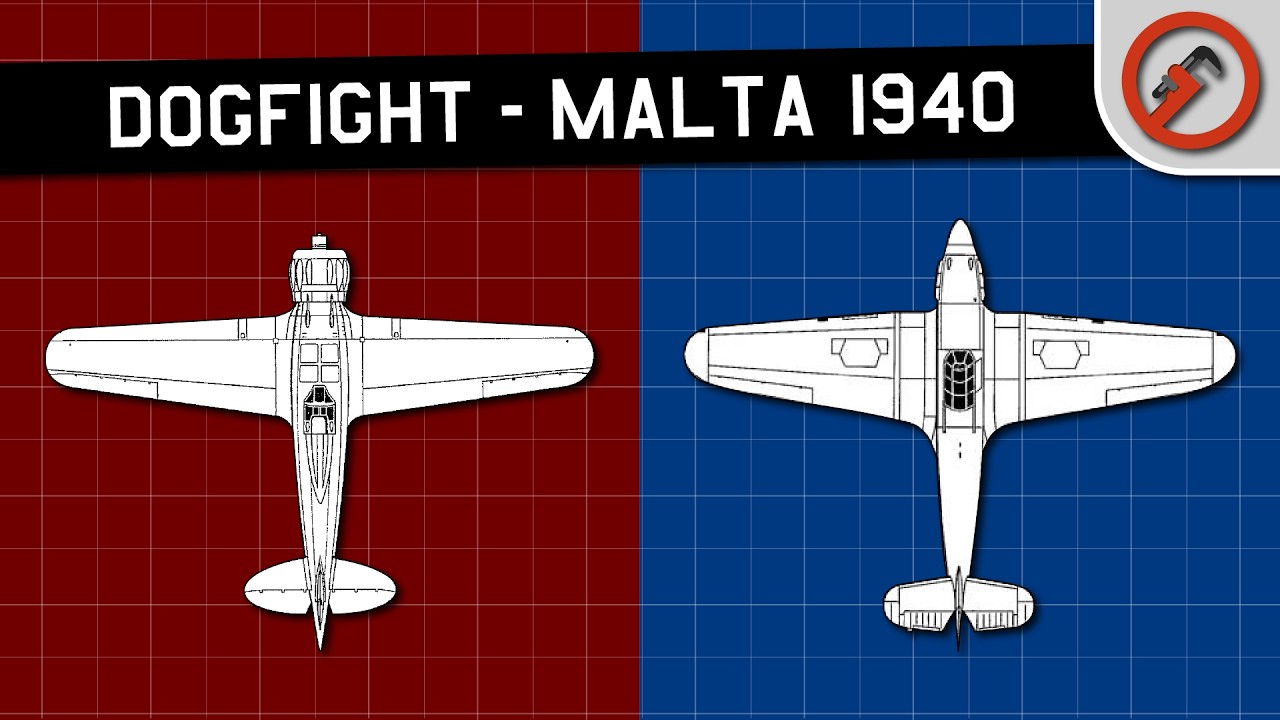 CR.42 vs Gladiator - The Siege of Malta
