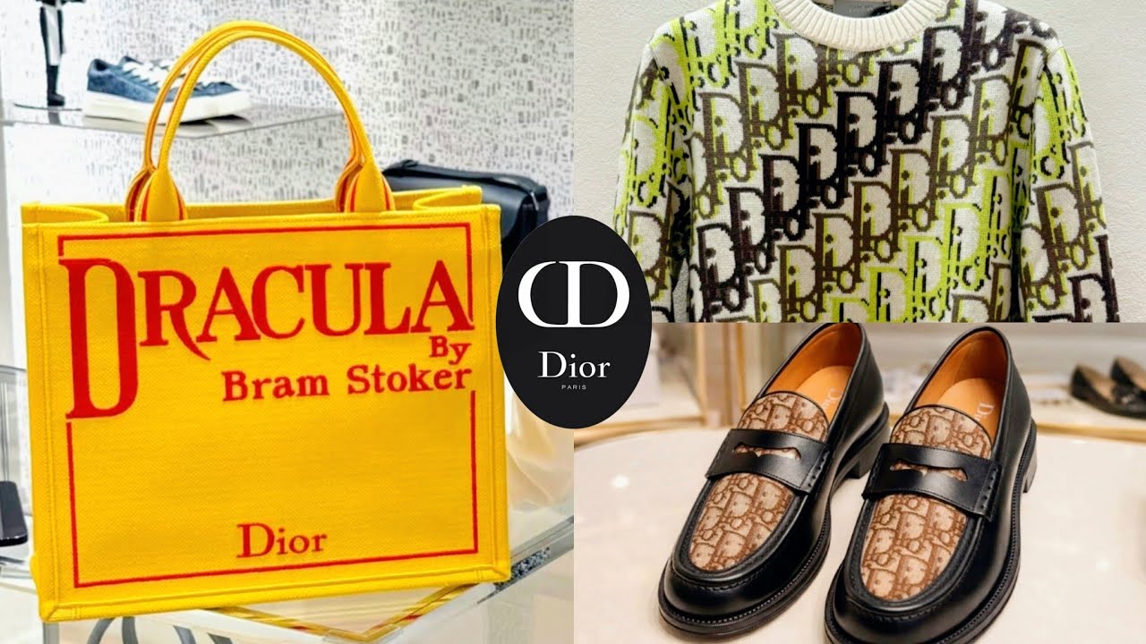 NEW at men's DIOR 🧛&zwj;♂️ DIOR DRACULA BOOK TOTE 🧛 DIOR OBLIQUE SWEATER 🧛 DIOR NORMANDIE TOTE