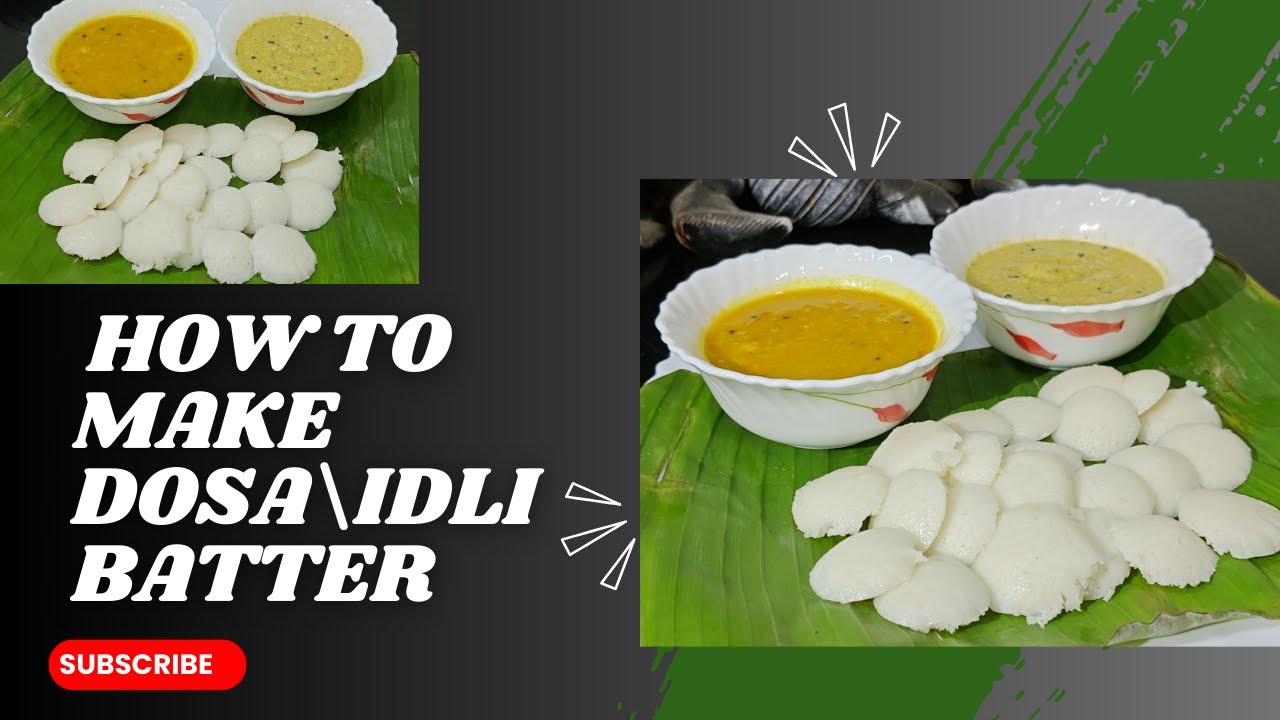 Perfect Dosa–Idli Batter Recipe | Soft Button Idli Every Time