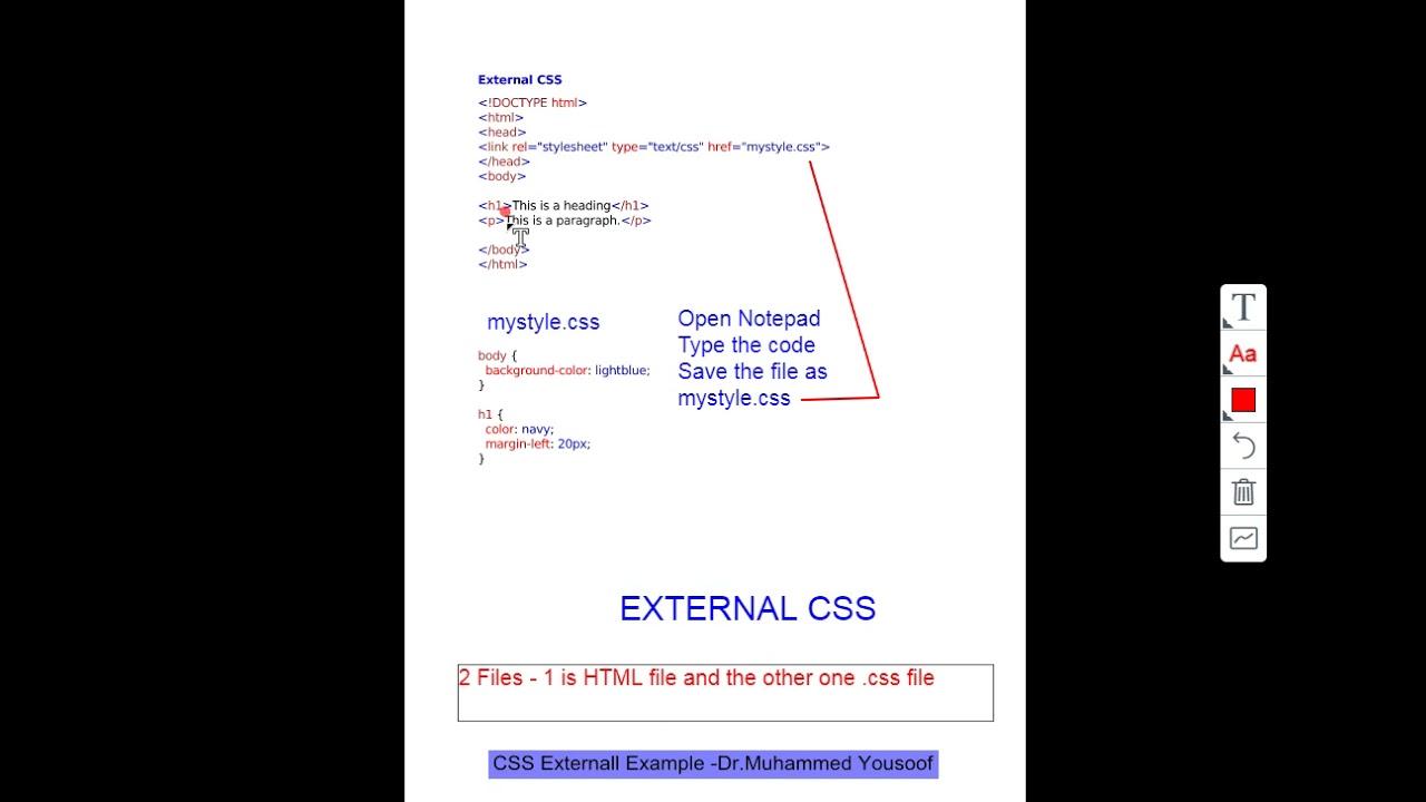 External CSS Example