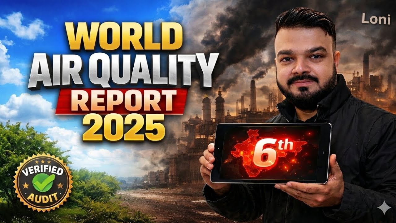 India 6th Most Polluted? 😱 Loni is World No. 1! | World Air Quality Report 2025