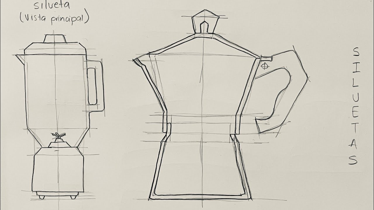 Siluetas. Dibujo Analítico (dibujo de producto)