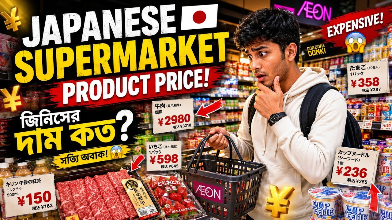 Cheapest Supermarket in Japan। How Expensive is Food and Drink in Japan
