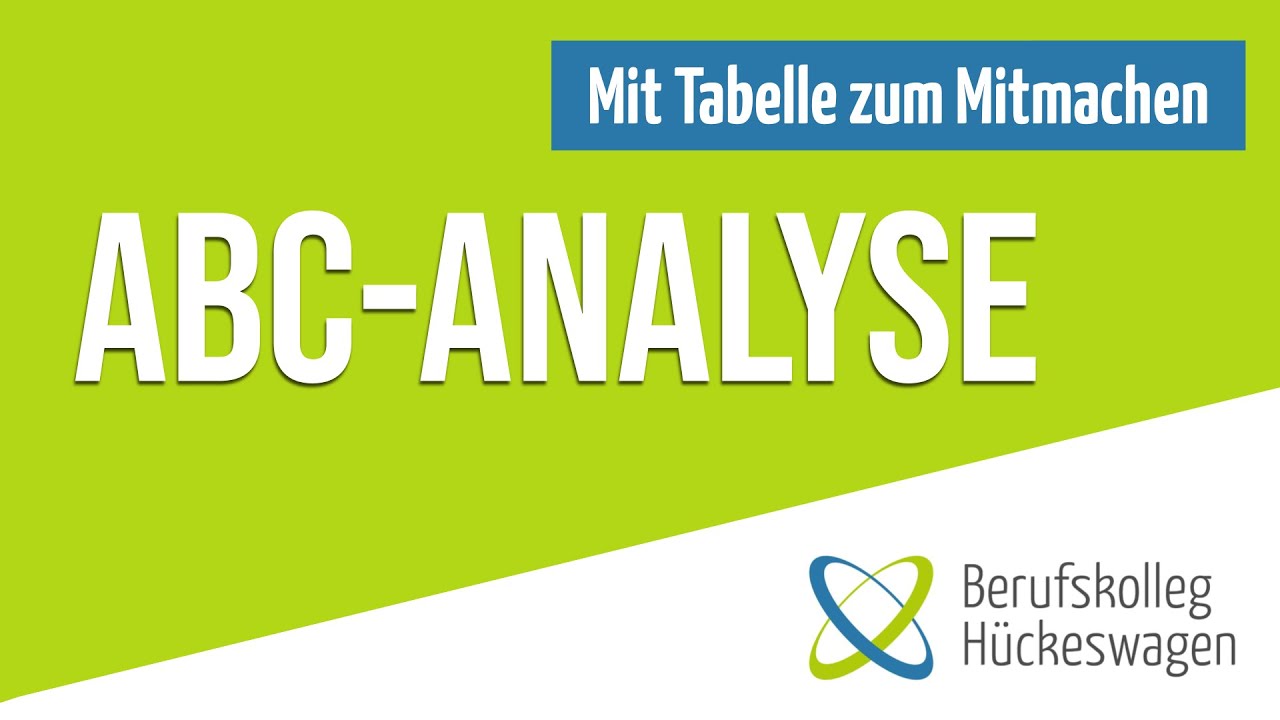 ABC-Analyse einfach erklärt | Berechnung, Beispiel, Excel, kumulieren und grafisch darstellen