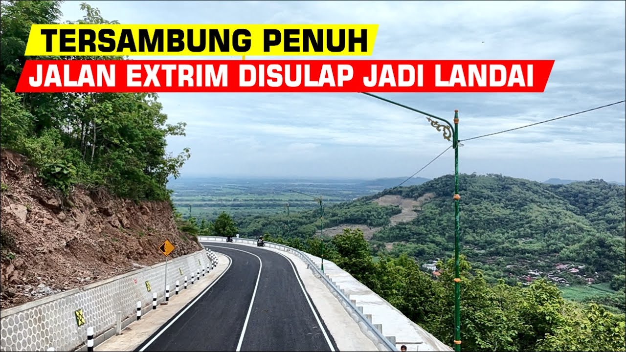 BARU SAJA❗JALAN TERJAL DISULAP JADI  LANDAI JALAN BARU  LAGI VIRAL DI GUNNGKIDUL | TANJAKAN CLONGOP