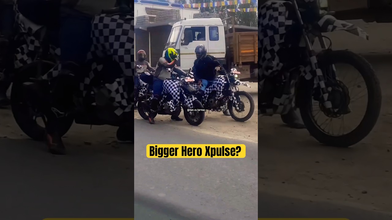 Bigger Hero Xpulse spied testing alongside Xtreme 440? | BikeWale #shorts