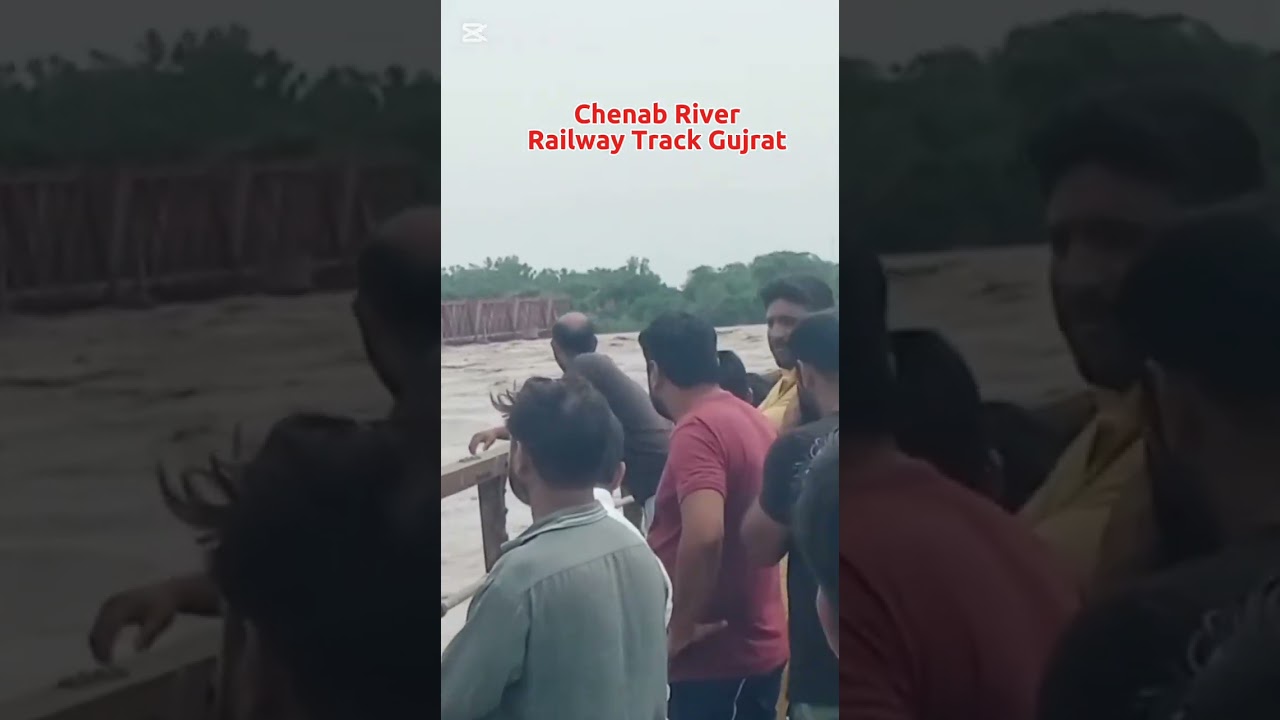 Chenab River Flood Condition Pakistan 2025 😥😥 #floodalert #gujratflood #river #ytshorts