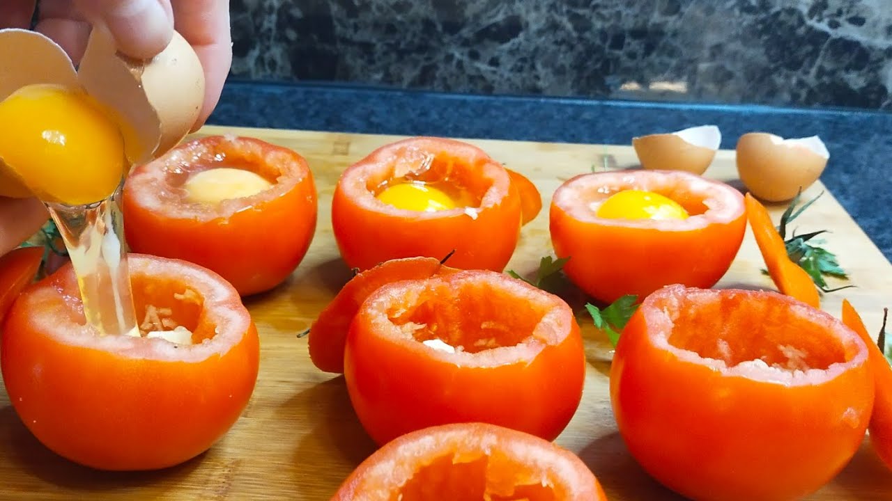 tomates farcies aux oeufs et fromage