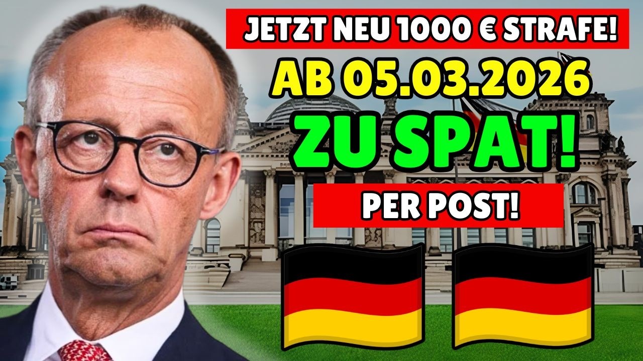 🚨 Nur noch wenige Stunden! Neues Straßenverkehrsgesetz – Bußgelder bis zu 1.000 € möglich ⚠️