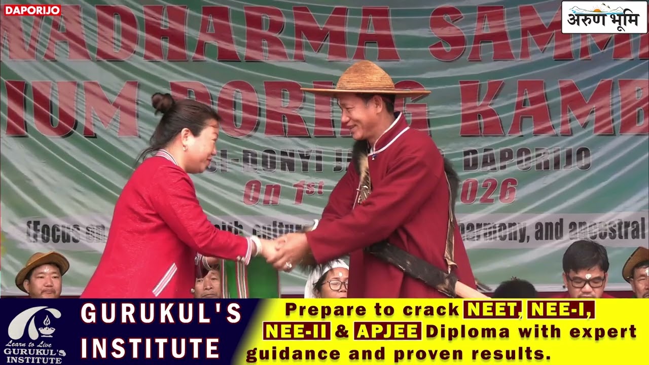Mass gathering at Si-Donyi Jaaring, Daporijo to celebrate 