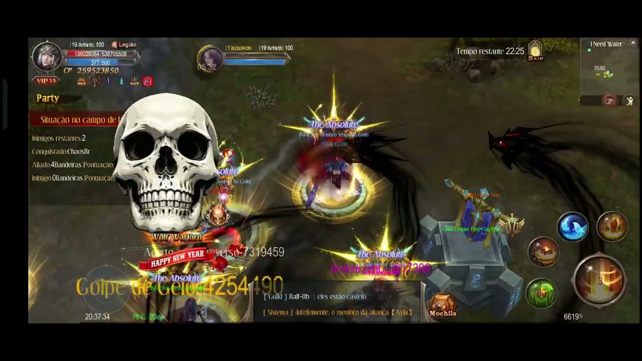 Primeira Liga do ano [INVICTOS vs Chaosbr] #mmorpg 