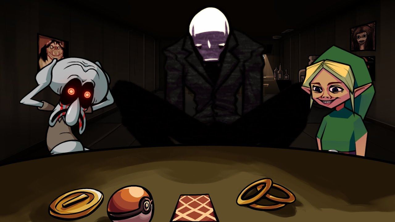 Pasta Night but Squidward, Slenderman, and Ben Drowned sing it