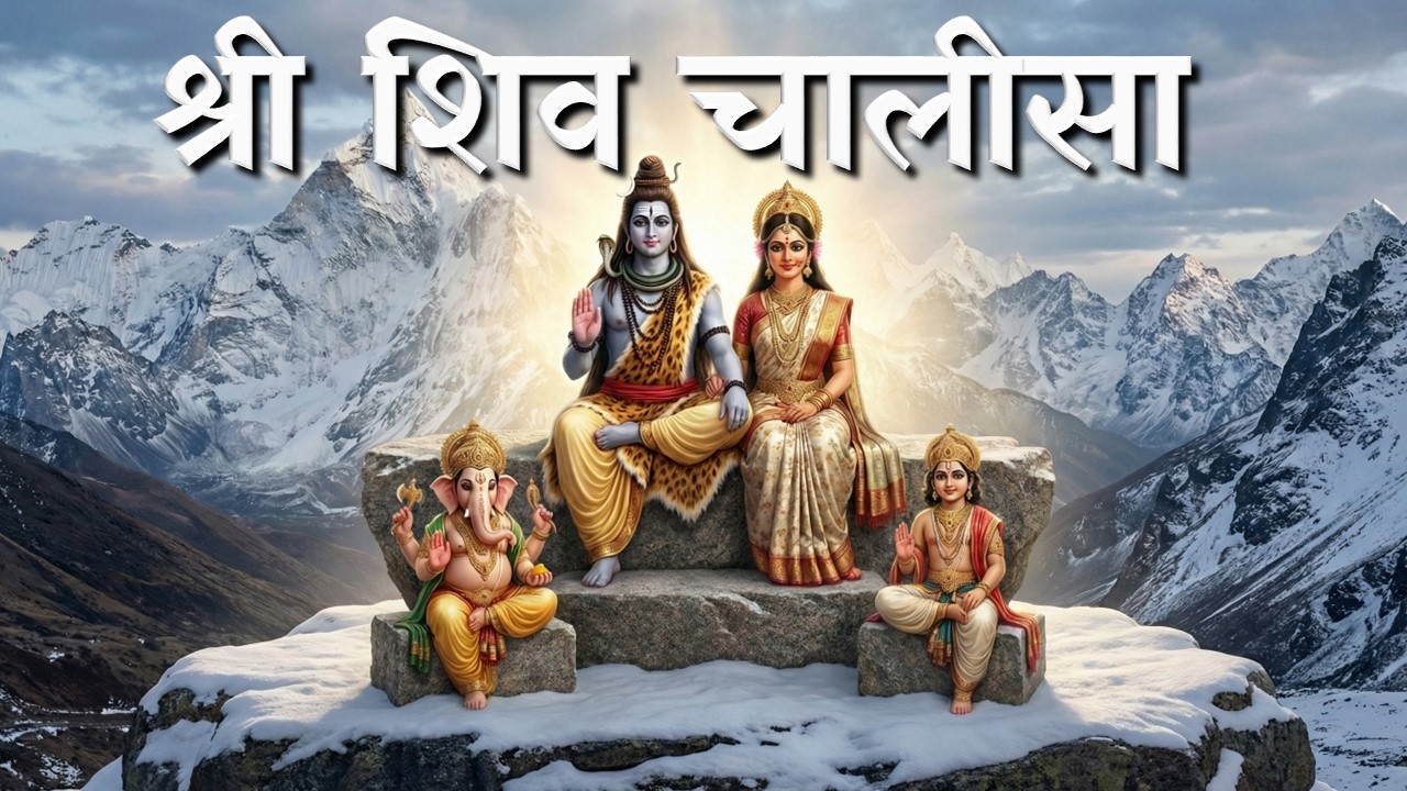 श्री शिव चालीसा | Shri Shiv Chalisa with Lyrics | Powerful Mahadev Bhajan  #shiv #mantra #stotram