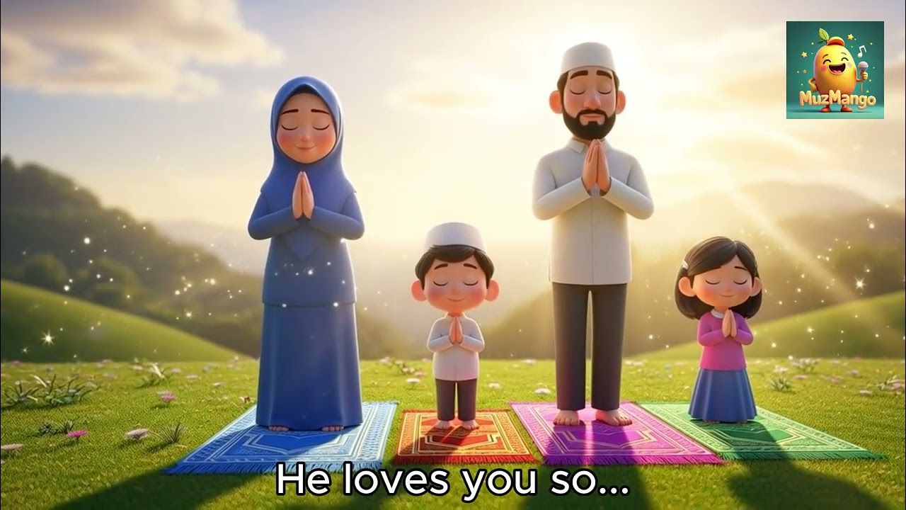 My Five Daily Prayers – A Fun Muslim Nursery Rhyme | Learn the 5 Salahs!