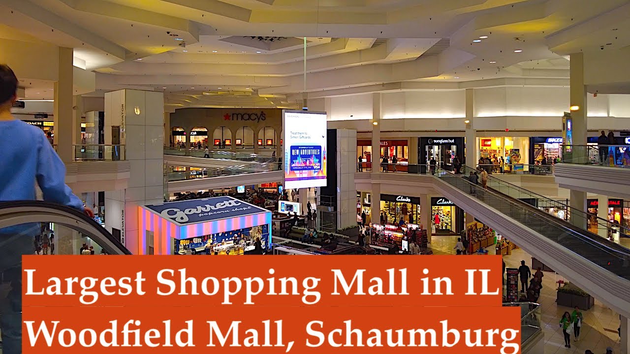 Largest Shopping Mall in Chicago - Woodfield Mall - Schaumburg IL - Walking Tour