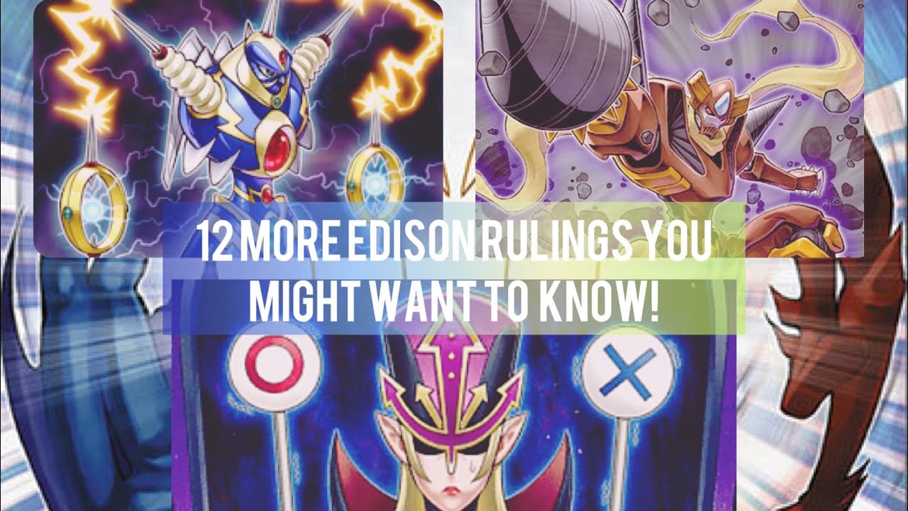 12 MORE EDISON FORMAT RULINGS YOU MIGHT WANT TO KNOW!